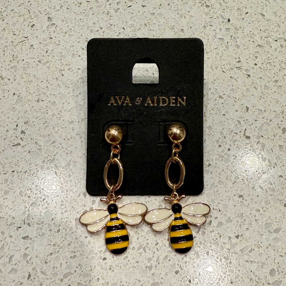 Ava & Aiden Bee Earrings